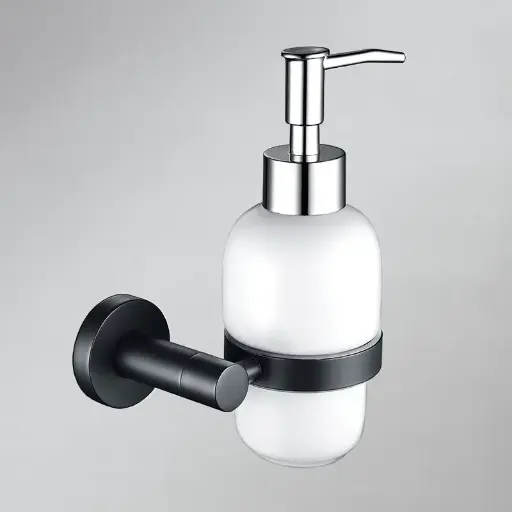 Distributeur se savon liquide mural noir mat, Roll