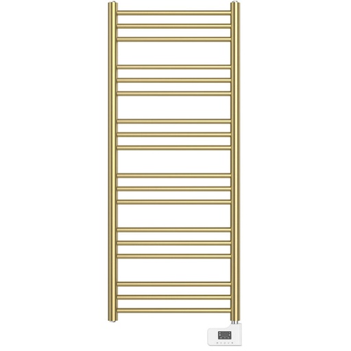 Sèche-Serviettes électrique, 120x50 cm, 500W, Doré brossé, Châtelet