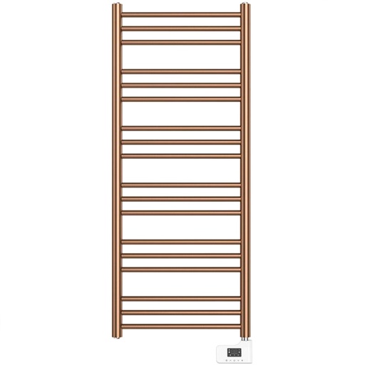 Sèche-Serviettes électrique, 120x50 cm, 500W, Doré Rose brossé, Châtelet