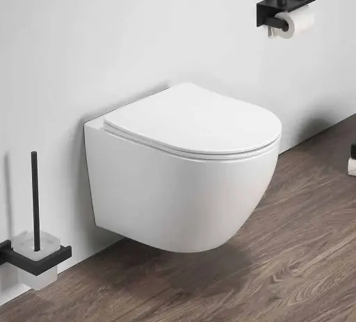 WC Suspendu compact, 49x37 cm, Blanc brillant, Celia