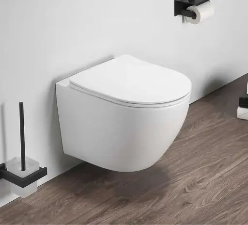 WC Suspendu compact, 49x37 cm, Blanc mat, Celia
