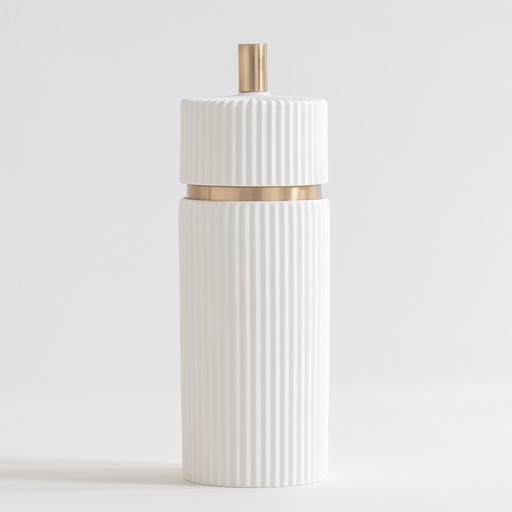 Pot en porcelaine, 2 dimensions, Blanc