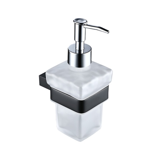 Distributeur de savon, Noir mat, Qube