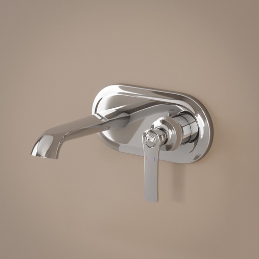 Mitigeur lavabo mural Liberty, 3 couleurs