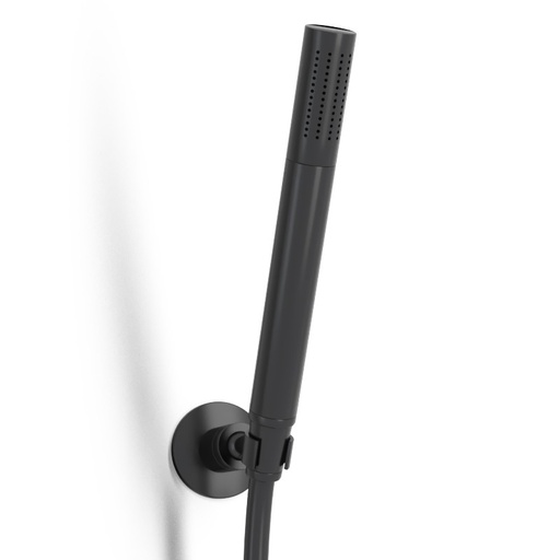 Douchette à main avec support et flexible, noir satiné, Century