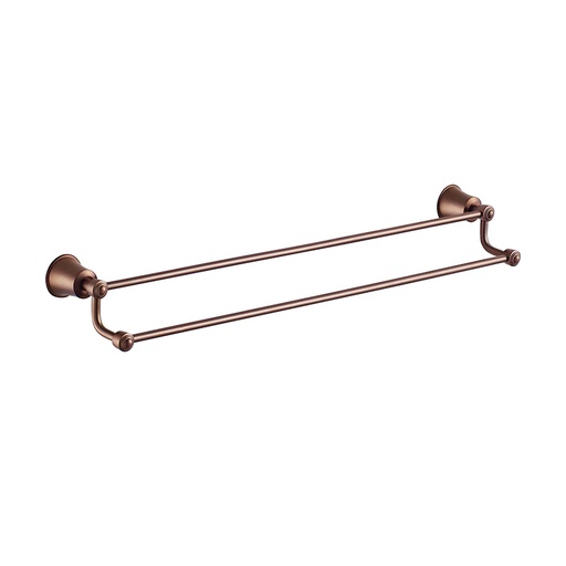Double barre porte-serviettes, Liberty, traitée cuivre