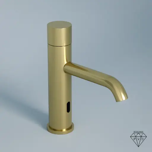 Châtelet, Mitigeur Electronique Lavabo, Doré brossé