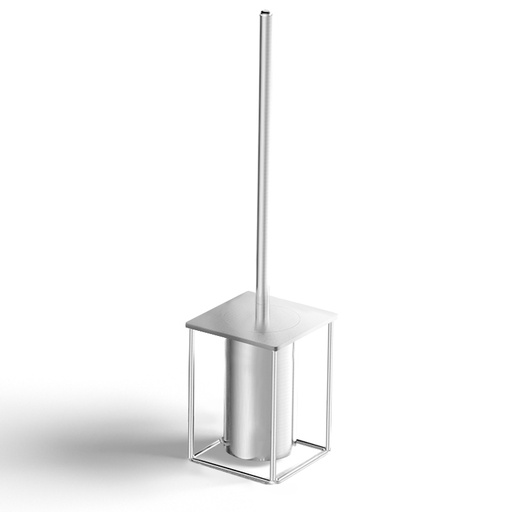 Porte-balayette à poser - Chromé brossé - Infinity elegance