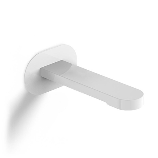 Bec de bain mural blanc satiné, Infinity Flow