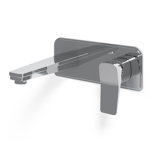 Robinet mitigeur lavabo mural chromé, Hix