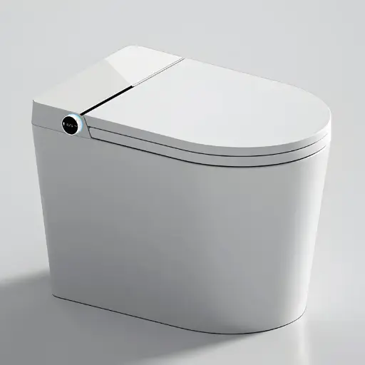 WC à poser réservoir intégré  abattant chauffant, E-flow 58 cm