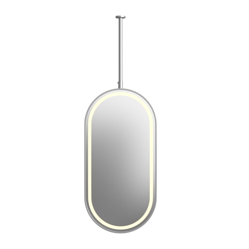 Miroir suspendu Led, Inox brossé 50X100, Châtelet