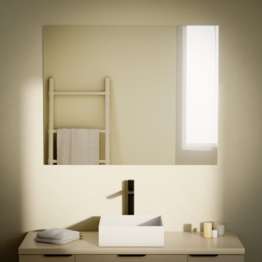 Miroir salle de bain 100X80 cm, Reflect