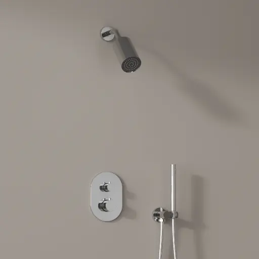 Douche thermostatique, douche épaules, chromé Châtelet
