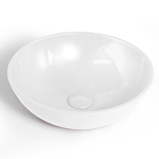Vasque à poser Ø47,5 cm ronde, céramique de Desvres, 3 couleurs, made in France