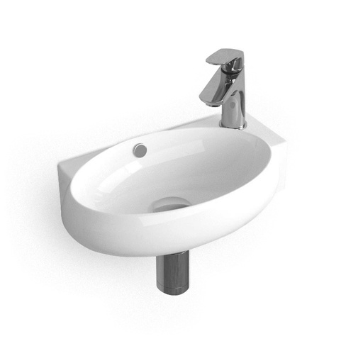Lave-mains droite ou gauche, 42,5x26,5 cm, Pure