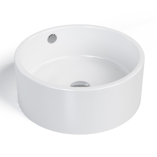 Vasque à poser 41 cm ronde céramique, Pure