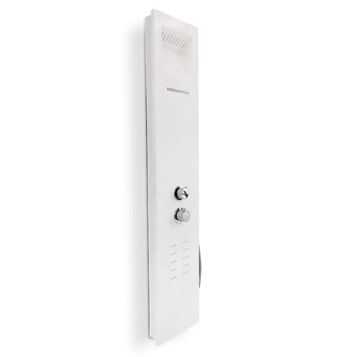 Plano, panneau de douche hydromassant, thermostatique, Solid Surface
