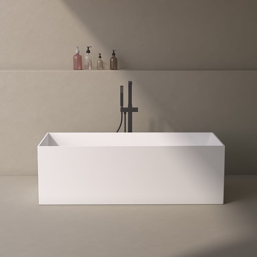 Baignoire îlot rectangulaire, solid surface