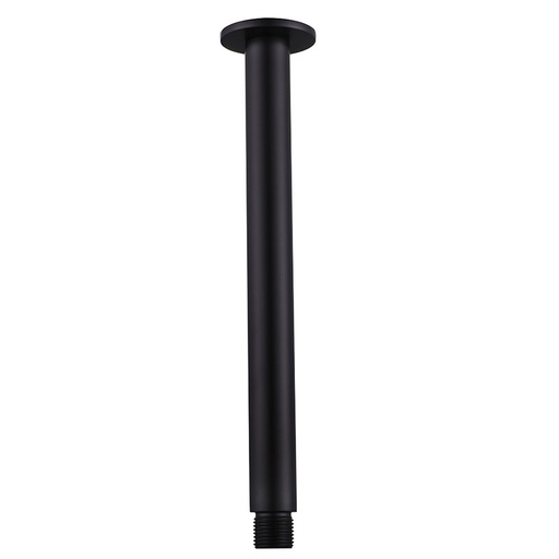 Bras de douche plafond, noir mat