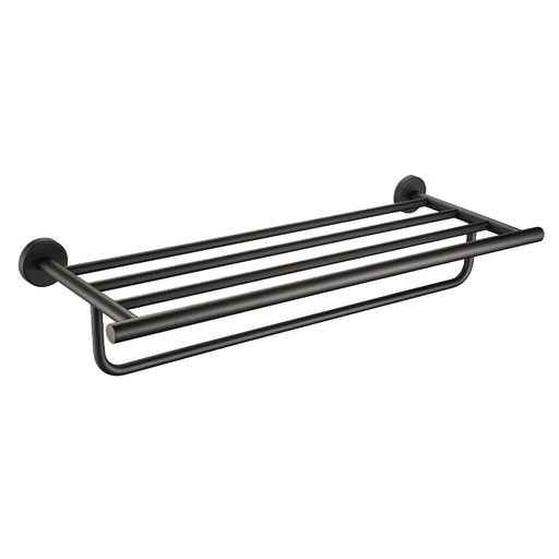 Rack porte-serviettes, noir brossé, Châtelet