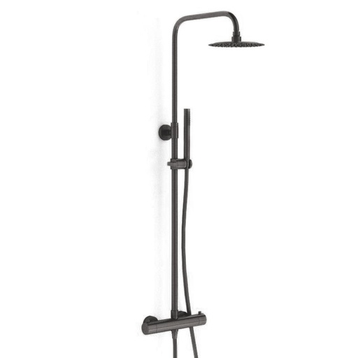 Colonne de douche thermostatique gris anthracite, Châtelet III
