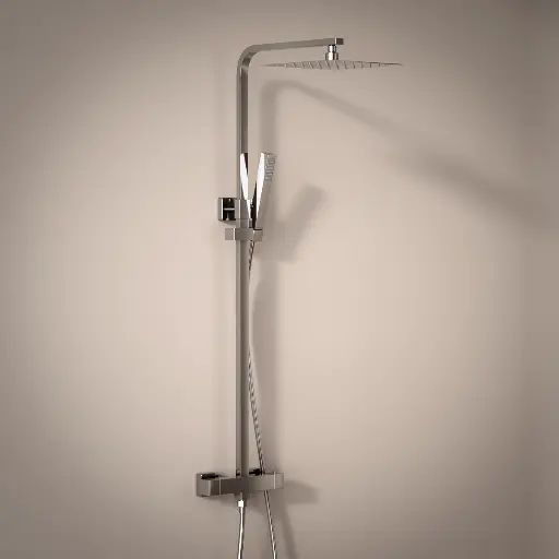 Colonne de douche avec mitigeur thermostatique, chrome, Tuileries II