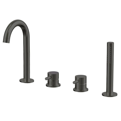 Robinet mitigeur bain-douche de plage noir brossé, Châtelet