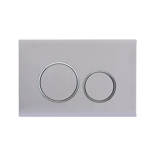 Plaque de déclenchement boutons ronds compatible avec bâti-support Geberit, Chromé