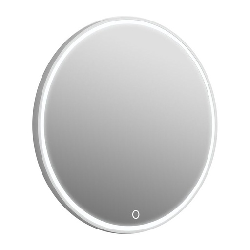 Miroir Ø70 cm Led minéral, matière composite minérale, Rond Plat