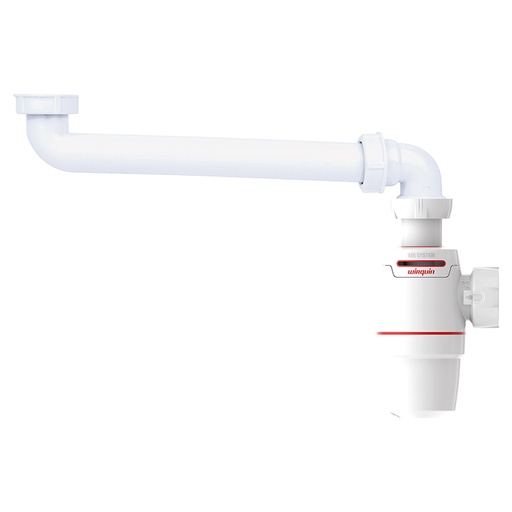 Siphon de lavabo et tubulure gain de place, Ø32 mm, Neo Air