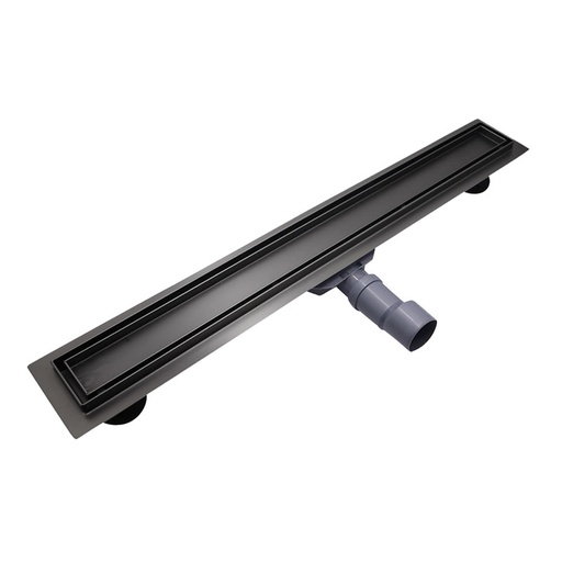 Caniveaux de douche 70 ou 80 cm, Noir brossé