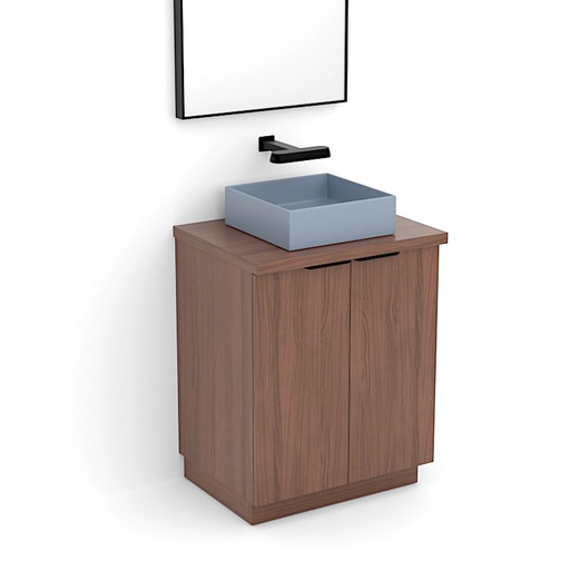 Meuble vasque à poser, 60 cm, 2 portes, Alma