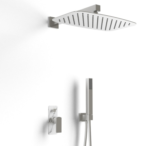 Composition de douche, Marbre Blanc, Infinity Elements