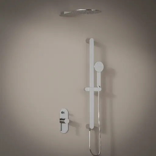 Pack douche mitigeur, douche de tête et douchette, Infinity Flow