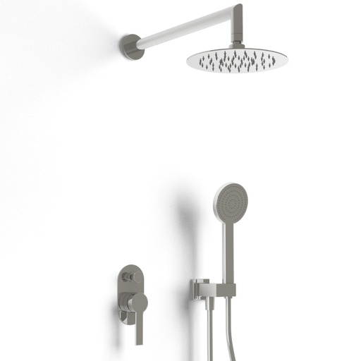 Composition mitigeur de douche encastré chromé, Louvre