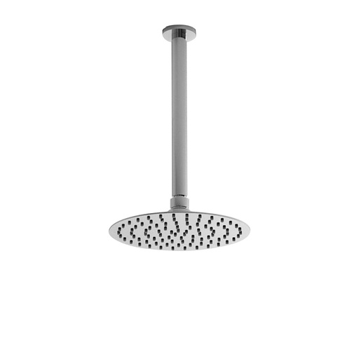 Pommeau de douche Roll, 2 dimensions,  et bras de douche plafond 25cm
