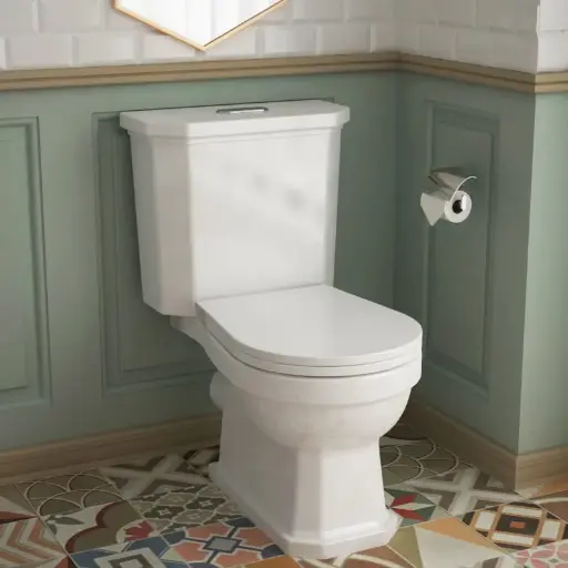 WC à poser rétro + abattant soft-close, 1920