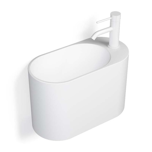 Lave-mains 43 x 22 cm, blanc mat, Ovalo