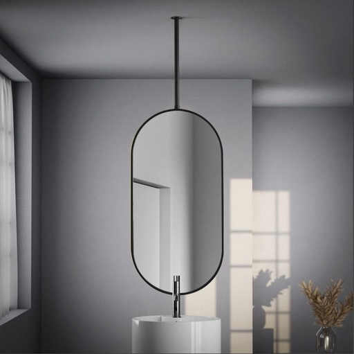 Miroir suspendu 50X100 Noir Mat Châtelet 2