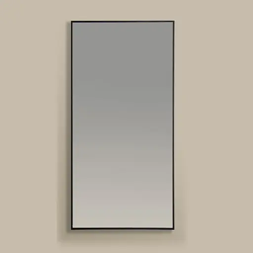 Miroir Rectangulaire 40X80 Noir Mat, Châtelet