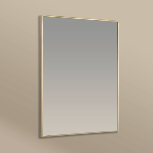 Miroir Rectangulaire 60X80 Doré Brossé, Châtelet