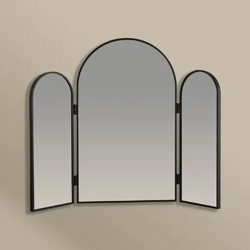 Miroir Triptyque 94X76 Noir mat, Châtelet 