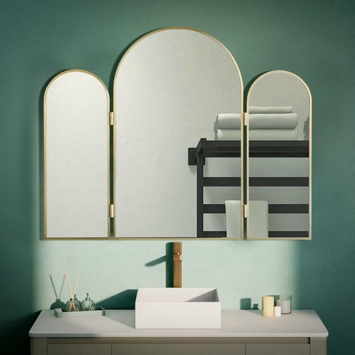 Miroir Triptyque 94X76, Châtelet, 2 couleurs 