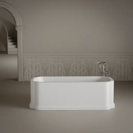 Baignoire îlot Blanc Mat 175X80 Victoria 