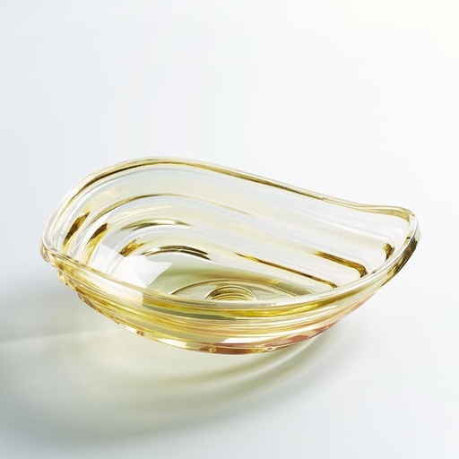 Vasque en verre à Poser 50x36x16cm Gold, Venezia 