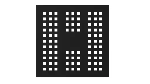 Grille pour receveur Nuance 13x13x0.2cm, PVD Black, Châtelet
