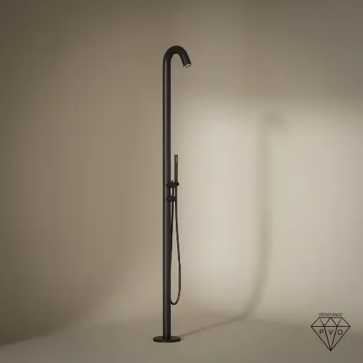Colonne de douche au sol Intérieur / Extérieur Gun Grey 316S, Châtelet