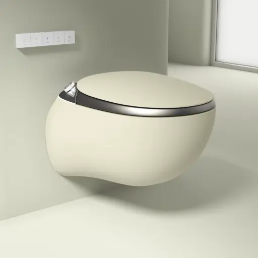 WC suspendu japonais kaki, avec bâti support, Safari